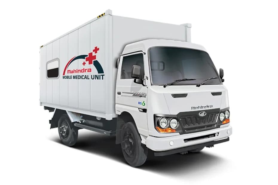 Mahindra Jayo Mobile Medical Unit Right Front Three Quarter